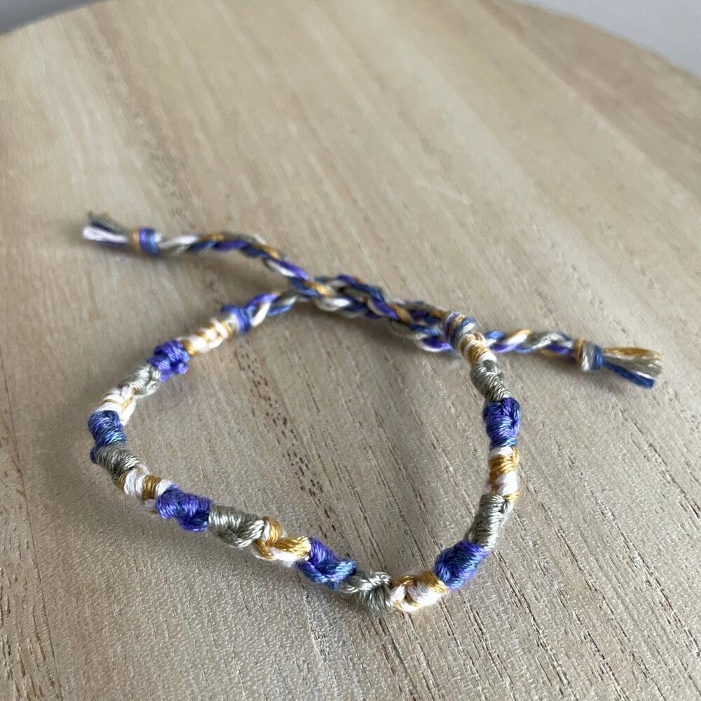 Noel Bracelet anklet trendy comfortable tie embroidery thread woven gift